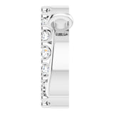 Platinum Round Natural Diamond Interlocking Circle Necklace – 0.05 CTW - view 3
