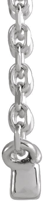 Platinum Round Natural Diamond French-Set Bar Necklace – 1.3-1.5mm Stones - view 2