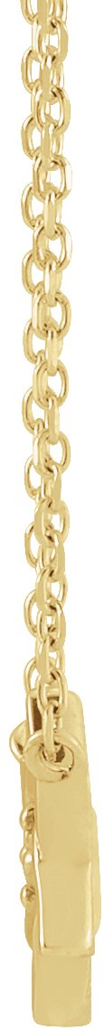 14K Gold Round Natural Diamond Star of David Necklace - Yellow Gold - view 2