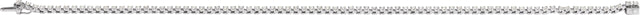 14K Gold Round Natural Diamond Line Bracelet – 1.4-3.1mm Stones - White Gold - view 4