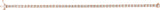 14K Gold Round Natural Diamond Line Bracelet – 1.4-3.1mm Stones - Rose Gold - view 3