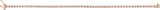 14K Gold Round Natural Diamond Line Bracelet – 1.4-3.1mm Stones - Rose Gold - view 3