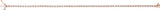 14K Gold Round Natural Diamond Line Bracelet – 1.4-3.1mm Stones - Rose Gold - view 3