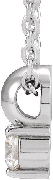 14K Gold Round Natural Diamond Accented Bead Necklace or Pendant - White Gold - view 2