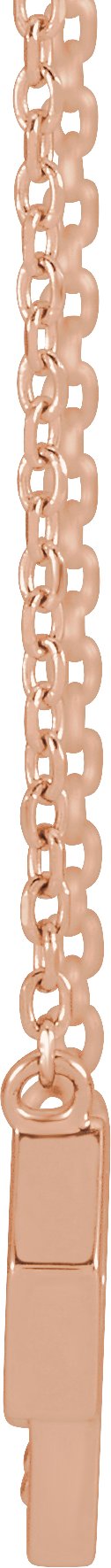 14K Gold Round Natural Diamond Honeycomb Necklace - Rose Gold - view 2