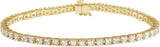 14K Gold Round Lab-Grown Diamond Line Bracelet – 1.4-4.25mm Stones - Yellow Gold