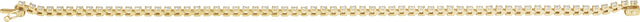 14K Gold Round Lab-Grown Diamond Line Bracelet – 1.4-4.25mm Stones - Yellow Gold - view 4