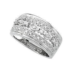 14K Gold Natural Diamond Accented Ring III