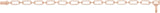 14K Gold Round Natural Diamond Accented Link Bracelet – 0.8mm Stones - Rose Gold - view 2
