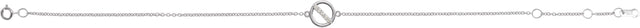 14K Gold Round Natural Diamond Circle Bracelet - White Gold - view 2