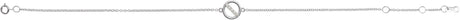 Platinum Round Natural Diamond Circle Bracelet - view 2