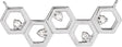 Platinum Round Natural Diamond Honeycomb Necklace