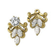 14K Gold Natural Diamond Vintage-Inspired Earring Jackets