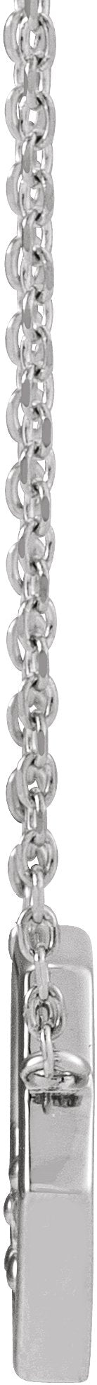 14K Gold Round Natural Diamond Honeycomb Necklace – 0.06 CTW - White Gold - view 2