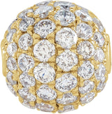 14K Gold Pavé-Style Ball Necklace or Pendant - Yellow Gold