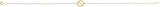 14K Gold Round Natural Diamond Circle Bracelet - Yellow Gold - view 2