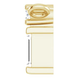 14K Gold Straight Baguette Natural Diamond Baguette Bar Necklace – up to 0.05 CTW - Yellow Gold - view 6