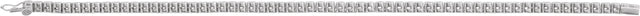 14K Gold Round Natural Diamond Accented Line Bracelet – 2.4-3.2mm Stones - White Gold - view 3