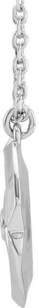 14K Gold Round Natural Diamond Accented Star Necklace – 1.3mm Stones - Rose Gold - view 3