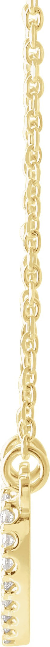 14K Gold Heart Necklace - Yellow Gold - view 2
