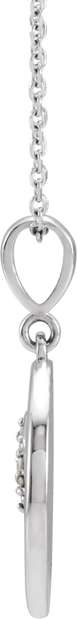 14K Gold Lion Necklace or Pendant - White Gold - view 2
