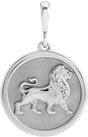 Platinum Lion Necklace or Pendant