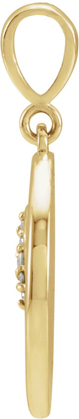14K Gold Lion Necklace or Pendant - Yellow Gold - view 2