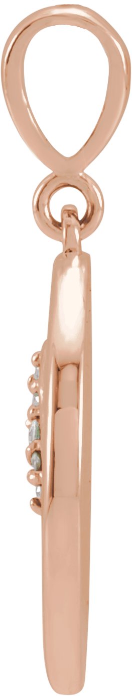 14K Gold Lion Necklace or Pendant - Rose Gold - view 2