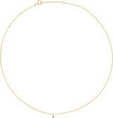14K Gold Round Natural Diamond Accented Anklet or Bracelet - Yellow Gold