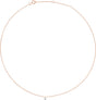 14K Gold Round Natural Diamond Accented Anklet or Bracelet - Rose Gold