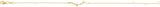 14K Gold Round Natural Diamond Branch Bar Bracelet - Yellow Gold - view 2