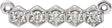 Platinum Round Lab-Grown Diamond Five-Stone Bar Necklace