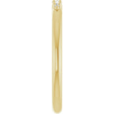 14K Gold Round Natural Diamond Graduated Stackable Ring - Yellow Gold - view 4