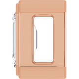 14K Gold Emerald Lab-Grown Diamond Solitaire Slide Pendant - Rose Gold - view 3