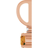 14K Gold Round Natural Citrine Accented Pendant - Rose Gold - view 3
