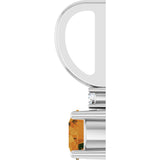 Platinum Round Natural Citrine Accented Pendant - view 3