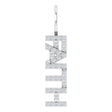 Platinum Round Natural Diamond Faith Pendant