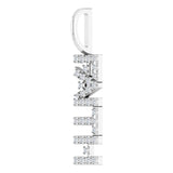 Platinum Round Natural Diamond Faith Pendant - view 2