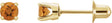 14K Gold Natural Citrine Round 4-Prong Stud Earrings