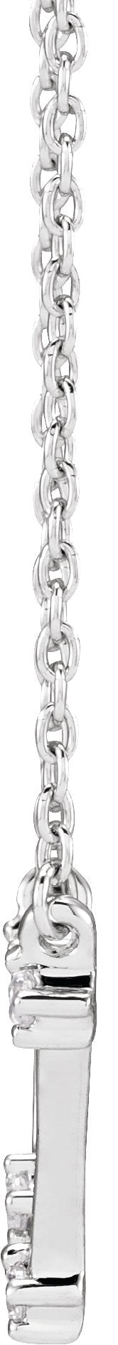 14K Gold Round Natural Diamond Constellation Zodiac Necklace - White Gold - view 2