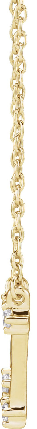 14K Gold Round Natural Diamond Constellation Zodiac Necklace - Yellow Gold - view 2