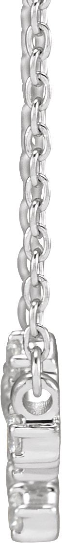 14K Gold Round Natural Diamond Constellation Zodiac Necklace - White Gold - view 2