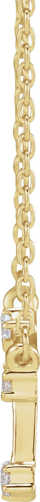 14K Gold Round Natural Diamond Constellation Zodiac Necklace - Yellow Gold - view 2