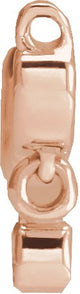 14K Gold Round Natural Diamond Accented Mama Necklace - Rose Gold - view 2