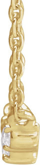 14K Gold Rose-Cut Scattered Necklace - Yellow Gold - view 2