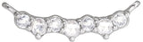 Platinum Rose-Cut Scattered Necklace