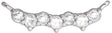 14K Gold Rose-Cut Scattered Necklace - White Gold