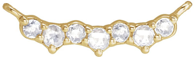 14K Gold Rose-Cut Scattered Necklace - Yellow Gold