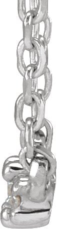 Platinum Round Natural Diamond Accented Necklace - view 2