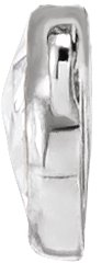 14K Gold Round Natural Diamond Rose-Cut Three-Stone Necklace - White Gold - view 2